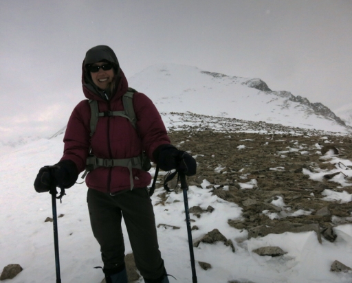 We reached a high point of 13,000' on the shoulder of Quandary Peak. The summit can be seen in the distance.