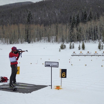 Our vacation included to days of biathlon racing.